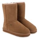 Ladies Short Classic Sheepskin Boots  Chestnut Extra Image 4 Preview
